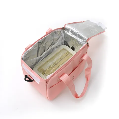 Portable Waterproof Insulated Lunch Bag Thermal Aluminum Foil Cooler Handbag For Travel Outdoor Commute