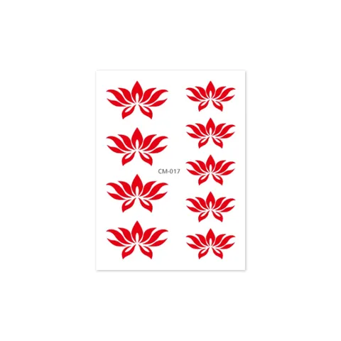 Kids Nezha Forehead Sticker Water Transfer Temporary Tattoo Ancient Style Hanfu Makeup Face Sticker Cartoon Party Decor