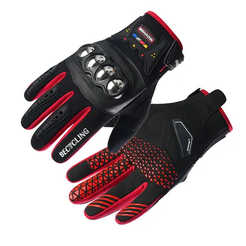 Heren Volle Vinger Motorrijden Handschoenen Harde Schaal Knokkel Bescherming Touchscreen Antislip Outdoor Sportuitrusting