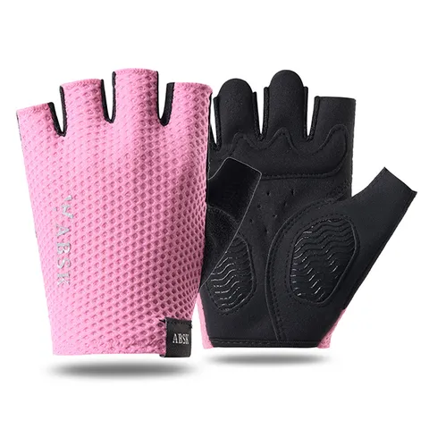Unisex Outdoor Sport Fitness Handschoenen Ademende Mesh Gewichtheffen Fietsen Antislip Vingervrije Handschoenen