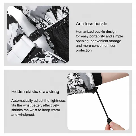Winter Thermal Ski Gloves Waterproof Windproof Snowboard Gloves For Men And Women Cold Weather Outdoor Sports