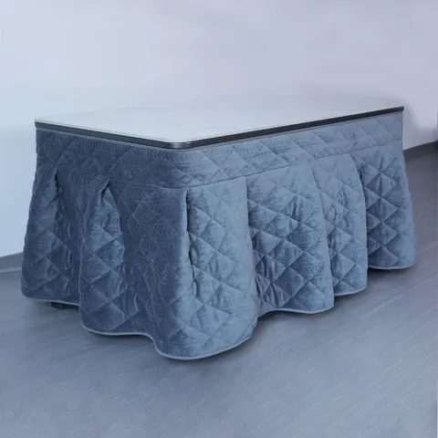 Thickened Plush Tablecloth Zippered Warm Table Cover Winter Dining Table Protector Minimalist Home Decor