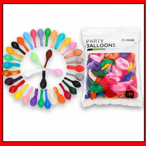Ensemble de Ballons en Latex Ballons Ronds Épais Mat pour Décorations de Fête d'Anniversaire de Mariage Ballons Multicolores