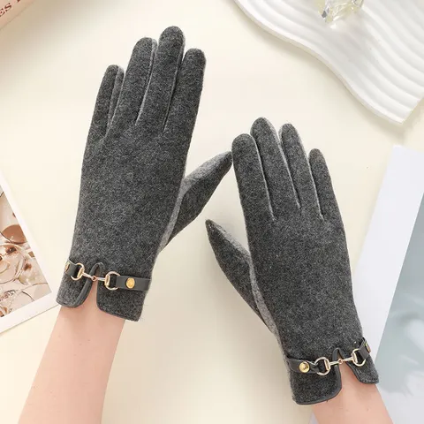 Vrouwen Mannen Kasjmier Touchscreen Handschoenen Winter Warm Verdikt Winddicht Gebreid Wanten Mode Casual Handschoenen