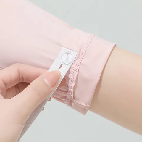 Manchettes de Protection Solaire Longues en Soie Glacée pour Femmes Protection UV Doigts Ouverts Refroidissement Conduite Plein Air