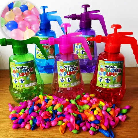 Ballons de Remplissage Rapide d'Eau Jouets Bombe à Eau Été Extérieur Bataille d'Eau Ballons en Latex Avec Pompe de Bouteille d'Eau