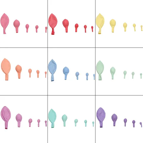 Macaron Latex Balloons Set Solid Color Round Balloons For Wedding Birthday Party Decoration Supplies