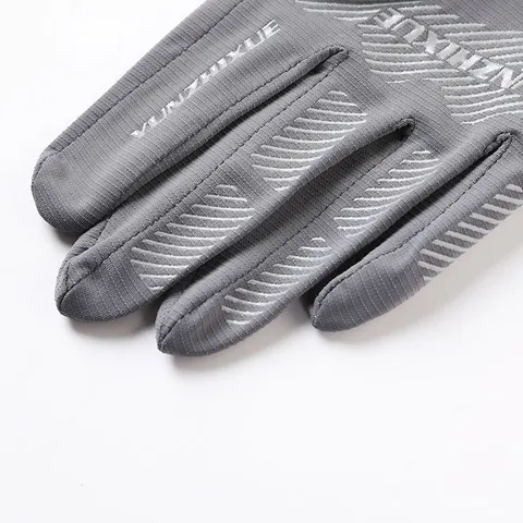 Unisex Full Finger Cycling Gloves Breathable Ice Silk Sun Protection Anti-Slip Sports Outdoor Gloves For Men Women
