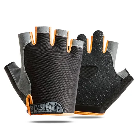 Unisex Half Finger Cycling Gloves Breathable Mesh Anti Slip Sports Fitness Workout Gloves For Outdoor Sports