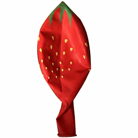 Oversized Giant Round Fruit Latex Balloon Strawberry Pineapple Watermelon Cactus Print Party Decoration Kids Toy