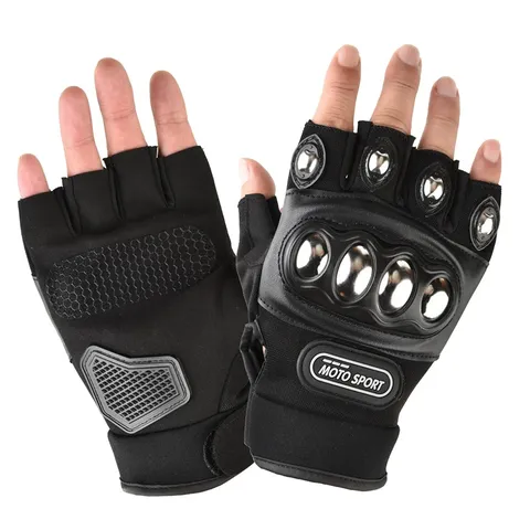Tactical Motorcycle Riding Gloves Hard Steel Shell Half Full Finger Protective Non Slip Sports Training Gear