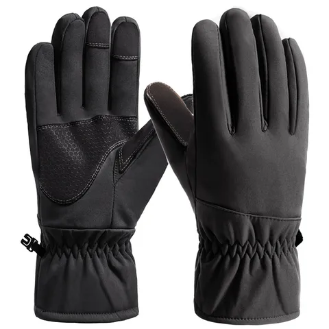 Winter Thermal Touch Screen Gloves Windproof Thickened Cycling Motorcycle Ski Outdoor Sports Non-Slip Men Gloves