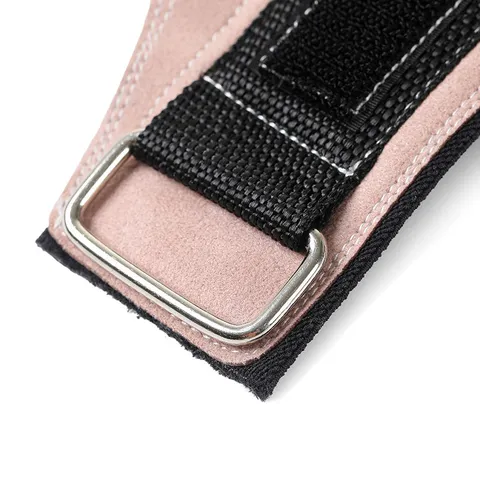 Guantes de Halterofilia de Cuero Microfibra Protectores de Manos Velcro Ajustable Compresión Protector Antidesgaste de Palma