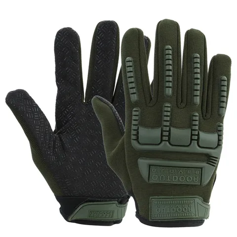 Tactische Volledige Vinger Handschoenen Voor Mannen Vrouwen Buitensporten Fietsen Motorfiets Klimmen Slijtvaste Polyester Handschoenen