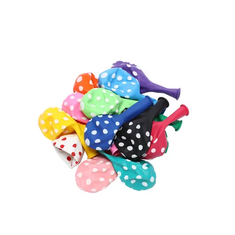 Ballons en Latex à Pois Épais Ensemble de Ballons à Pois Colorés pour Décoration de Maison de Fête d'Anniversaire de Mariage