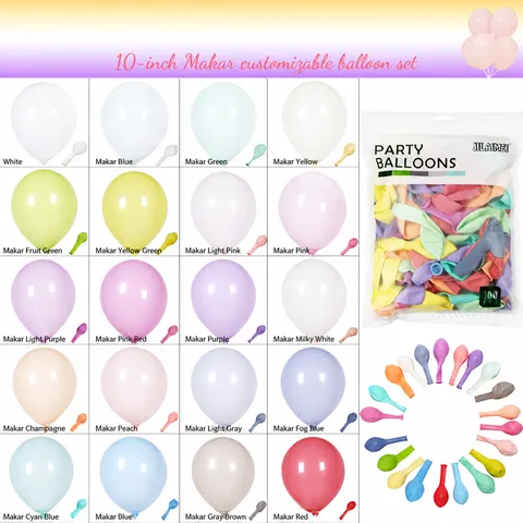 Macaron Latex Balloons Colorful Balloon Arch Chain Decorative Accessories For Wedding Birthday Party Room Celebration