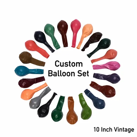 Ballons en Latex Rétro Épaissis Ensemble de Ballons Colorés Pour Fête d'Anniversaire Mariage Célébration Fournitures Décoratives