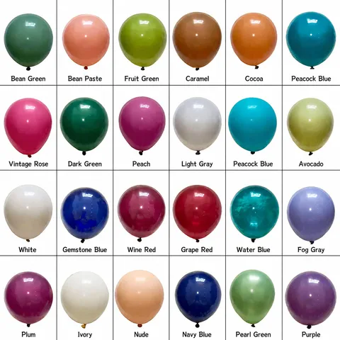 Ballons en Latex Rétro Épaissis Ensemble de Ballons Colorés Pour Fête d'Anniversaire Mariage Célébration Fournitures Décoratives