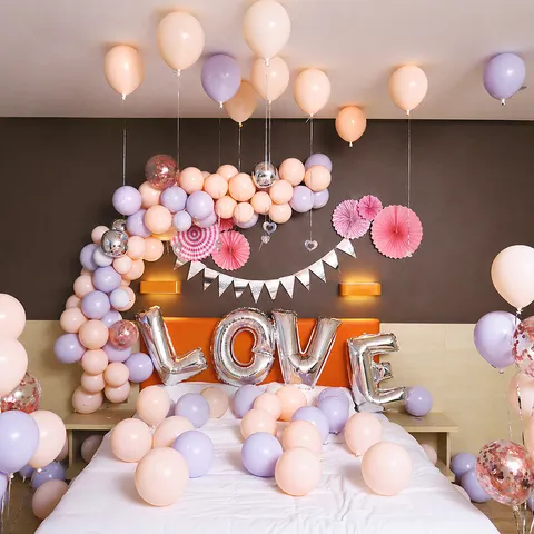 Romantic Wedding Balloon Arch Kit Pink Red Macaron Latex Balloons For Engagement Bridal Shower Party Decorations
