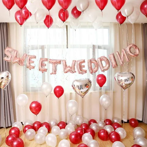 Ballons en Latex Nacré Couleur Mixte Ballons Épais pour Décoration de Chambre de Mariage Fête Fournitures d'Événement