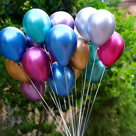 Verdickte Metallische Latex Ballons Bunte Chrom Ballons Sortiment Für Hochzeit Geburtstag Party Raum Dekoration
