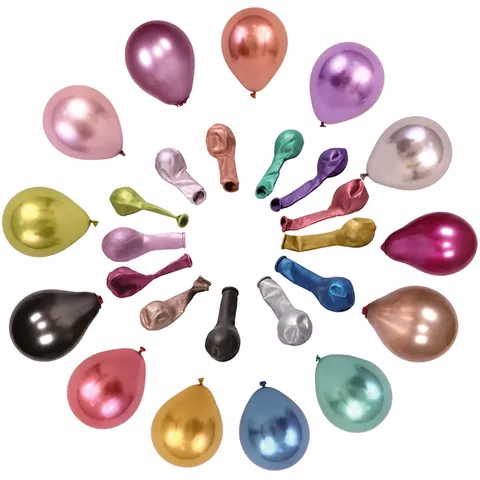 Metallische Chrom Latex Ballons Verdickte Glänzende Ballons Für Geburtstag Party Hochzeit Dekoration