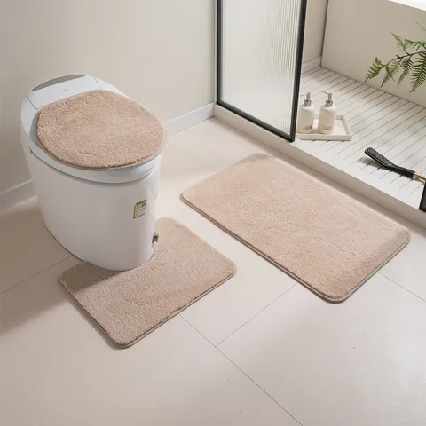 Rutschfeste Badezimmer Teppich Set Verdickt Saugfähige Bodenmatte Set Für Toilette Küche Schlafzimmer Wohnzimmer Heimtextilien