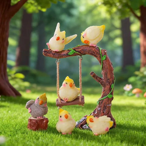 Creativo Simulazione Calopsite Micro Paesaggio Giardinaggio Resina Decorazione Casa Piccolo Ornamento Scrivania