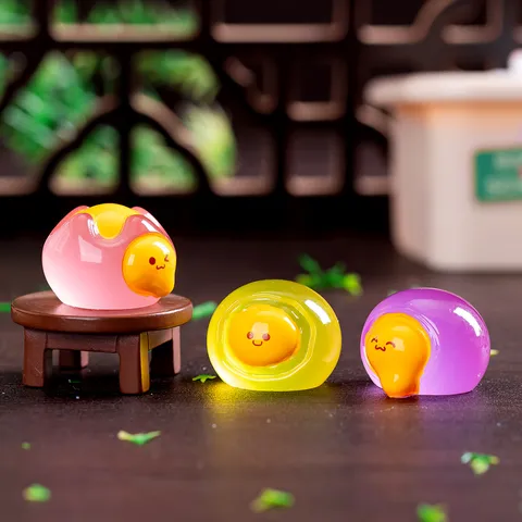 Mini Figurine Pâtisserie en Résine Mignon Dessin Animé Jouet Boîte Mystère Voiture Bureau Petite Décoration
