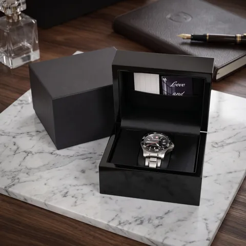 Black Wooden Watch Box Piano Paint Lacquer Display Storage Case Luxury Jewelry Organizer For Men And Women