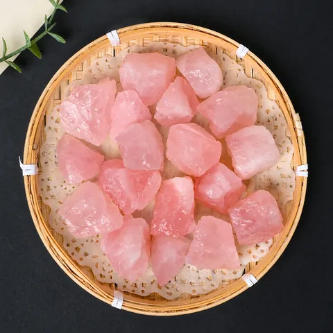 Natural Rose Quartz Raw Stone Crystal Gravel Aromatherapy Stone Healing Crystal Home Decor Ornaments