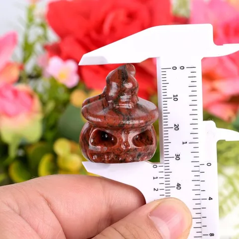 Sculpture De Tête De Citrouille En Cristal Naturel Cadeau D'Halloween Ornement D'Artisanat En Cristal Pour La Maison Salon Et Décoration De Voiture