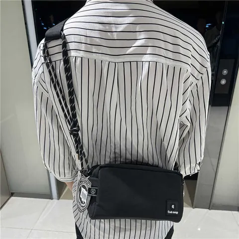 Borsa a Tracolla in Tela Casual Piccola Borsa a Spalla Stile Giapponese Borsa Messaggero Unisex Moda