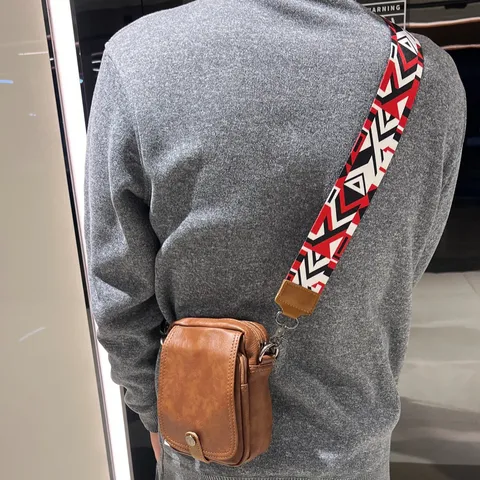 Borsa a Tracolla da Uomo in Pelle PU Casual Vintage Verticale Messenger Borsa a Spalla Impermeabile Borsa per Telefono