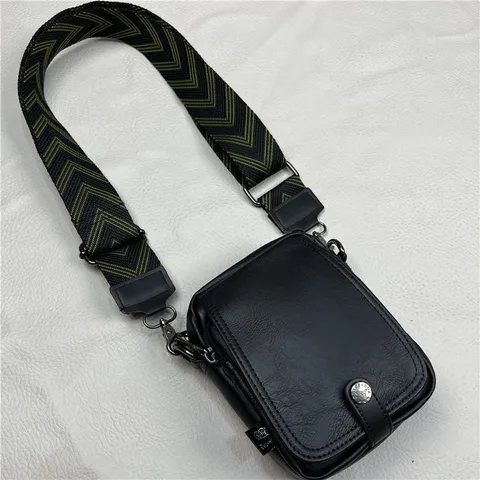 Borsa a Tracolla Verticale in Poliestere Casual da Uomo Moda Tracolla Larga Geometrica Piccola borsa a tracolla Borsa da viaggio