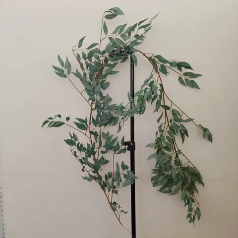 Artificial Willow Leaf Rattan Fake Green Plant Vines For Wedding Party Home Wall Decor Floral Arrangement Hanging Greenery
