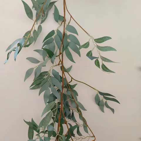 Artificial Willow Leaf Rattan Fake Green Plant Vines For Wedding Party Home Wall Decor Floral Arrangement Hanging Greenery