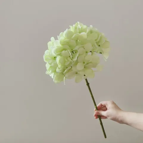 Artificial Hydrangea Silk Flower Single Stem Fake Flower For Home Decor Wedding Living Room Table Floral Arrangement