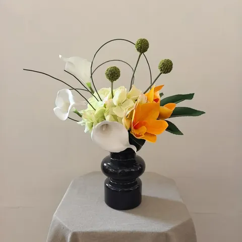 Bouquet de Fleurs en Soie Artificielle Luxe Léger Fleurs Nouées à la Main pour Maison Mariage Fête Photographie Décoration Intérieure