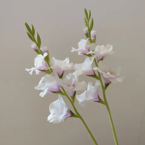 Artificial Gladiolus Flower Single Stem Silk Flower Faux Floral Home Living Room Decor Photography Prop Wedding Arrangement