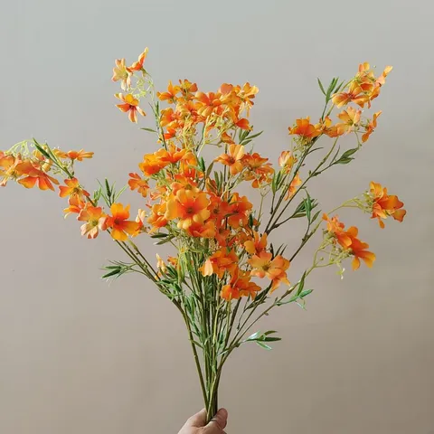 Artificial Silk Flowers Daisy Branch Fake Floral Bouquet For Home Wedding Party DIY Craft Decoration Arrangement