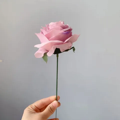 Single Stem Artificial French Rose Silk Flower Fake Floral Home Wedding Party Decoration