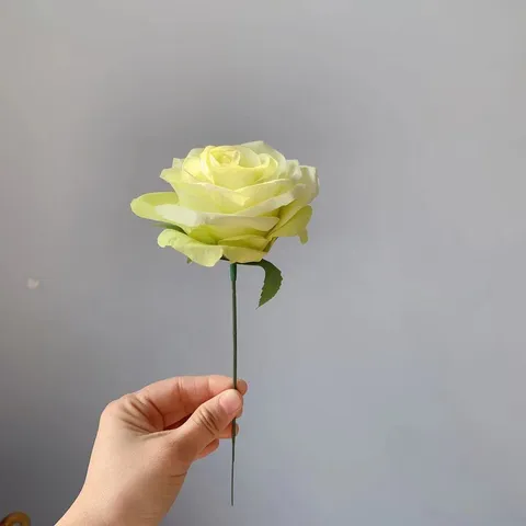 Single Stem Artificial French Rose Silk Flower Fake Floral Home Wedding Party Decoration