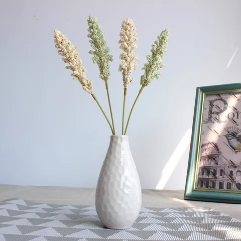 Artificial Lavender Spike Foam Flower Branch Fake Plant For Home Decor Photography Props Wedding Decoration Floral Arrangement