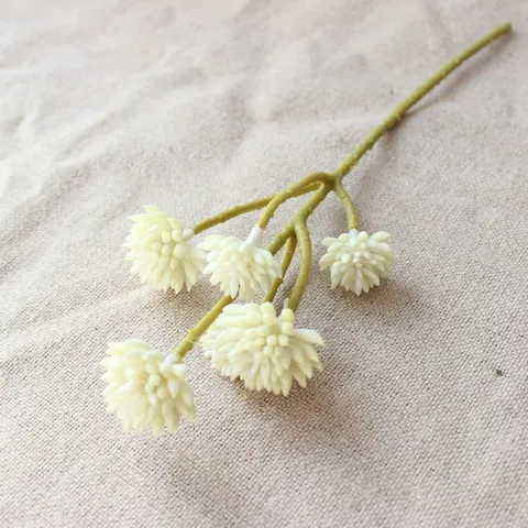 Ramo Di Pianta Succulenta Artificiale Teste Multiple Finto Verde Stelo Floreale Per Arredamento Matrimonio Accessorio Fotografico
