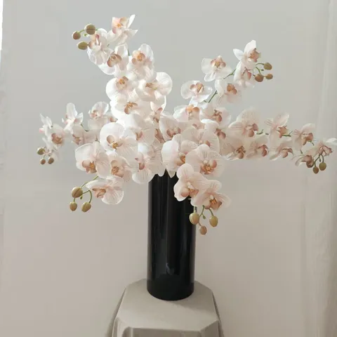 Artificial Phalaenopsis Flowers 9 Heads Tactile Real Touch Fake Orchid Branch For Home Wedding Party Decor