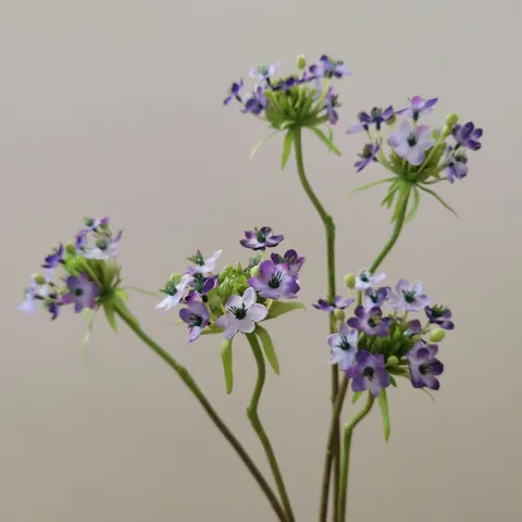Artificial Velvet Flower Star of Bethlehem Silk Flower Branch For Home Decor Wedding Party Photography Props