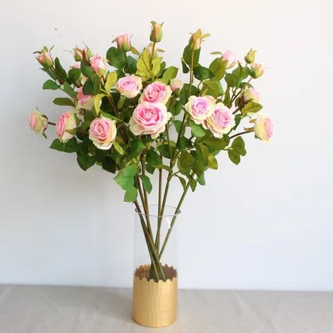 Artificial Rose Flower Silk Simulation Floral Branch Home Decor Photography Props Wedding Party Decoration