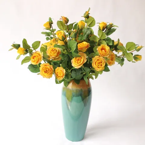 Artificial Rose Flower Silk Simulation Floral Branch Home Decor Photography Props Wedding Party Decoration