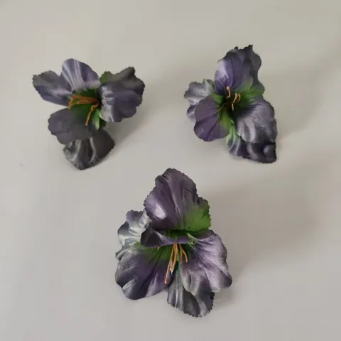 Têtes de Fleurs de Glaïeuls Artificiels Couleur d'Automne Vintage Fleurs en Soie Pour Bricolage Mariage Décoration Maison
